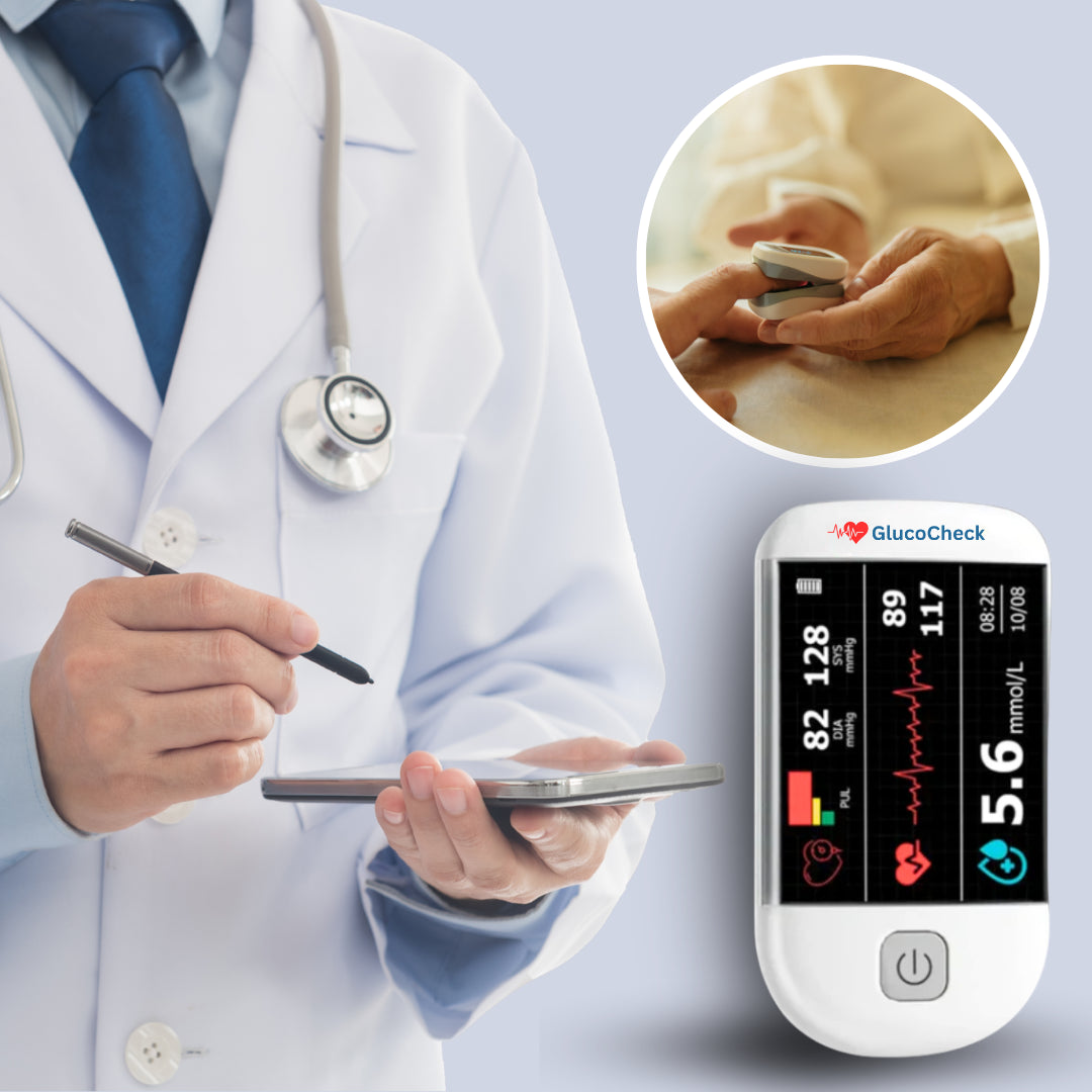 GlucoCheck™ | Ottieni una lettura affidabile della glicemia in 5 secondi senza puntura