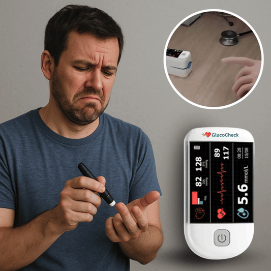 GlucoCheck™ | Ottieni una lettura affidabile della glicemia in 5 secondi senza puntura