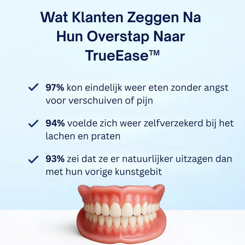 TrueEase™ Op Maat Gemaakt Functioneel Gebit - Perfect Passend in Minuten, Gewoon Thuis